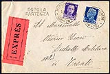 Lettera  diretta a militare in piena tariffa perch&egrave; affrancata espresso