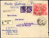 1945 - Busta con affrancatura  fuori corso  in deroga nel Veneto