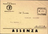Cartolina  per assenza alle adunate