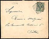 1906 Busta corrispondenza tariffa distretti 