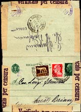 Biglietto postale  8 settembre 1943