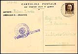 Cartolina postale di internato politico 1942